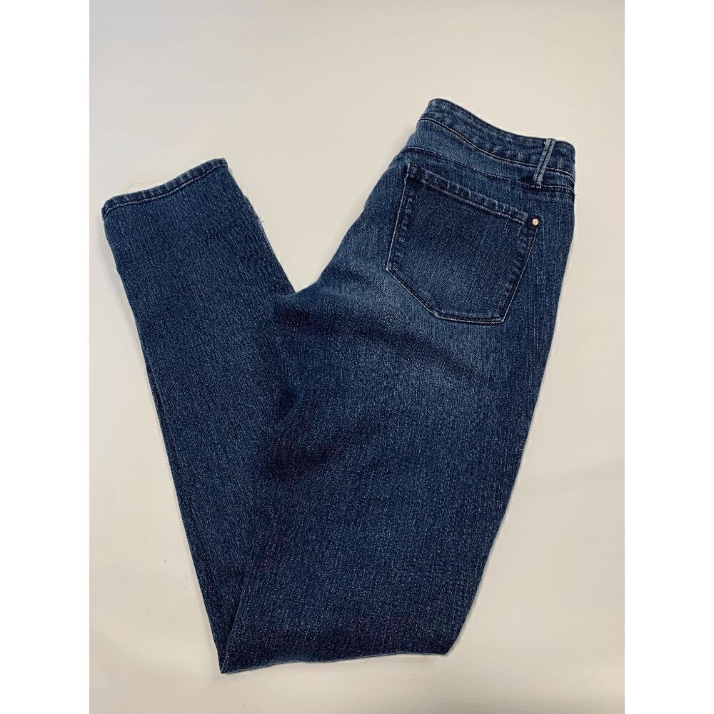 Kim Kardashian Premium Denim Women's Jeans Curvy Skinny Dark Wash Blue Size 6